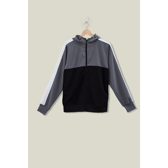 Colour Block Side Stripe Sports Zipper | Montivo Pakistan