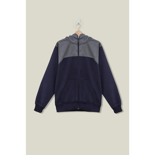 Colour Block Blue Sports Zipper | Montivo Pakistan