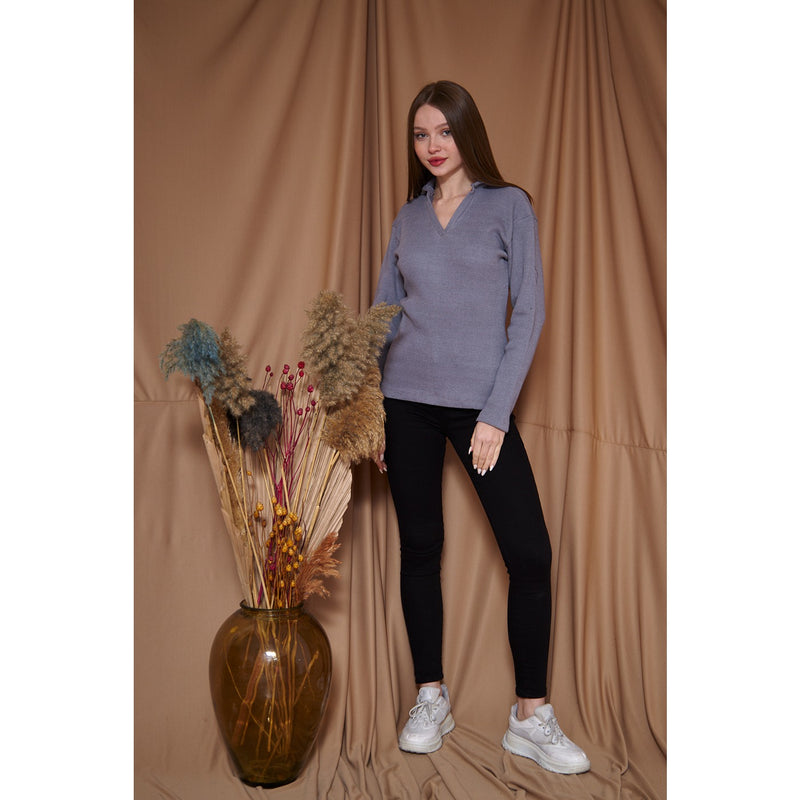Anchor Ribbed Polo Sweatshirt | Montivo Pakistan