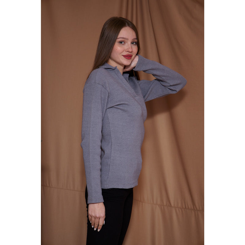 Anchor Ribbed Polo Sweatshirt | Montivo Pakistan