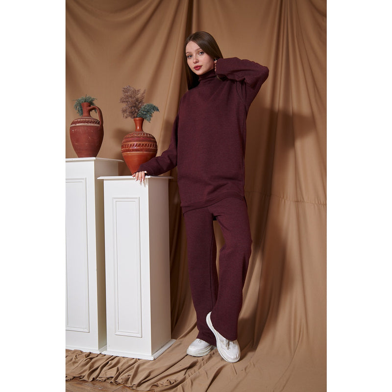 Burgundy Oversized Co-Ord Set | Montivo Pakistan
