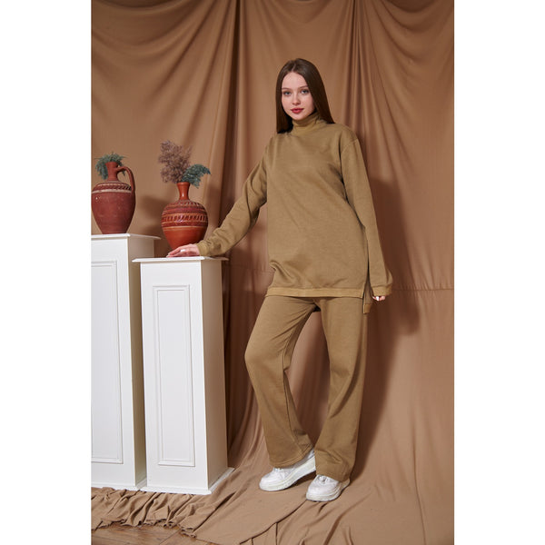 Khaki Oversized Co-Ord Set | Montivo Pakistan