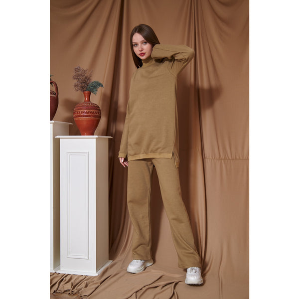 Khaki Oversized Co-Ord Set | Montivo Pakistan