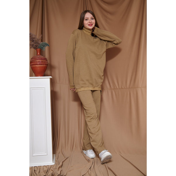 Khaki Oversized Co-Ord Set | Montivo Pakistan