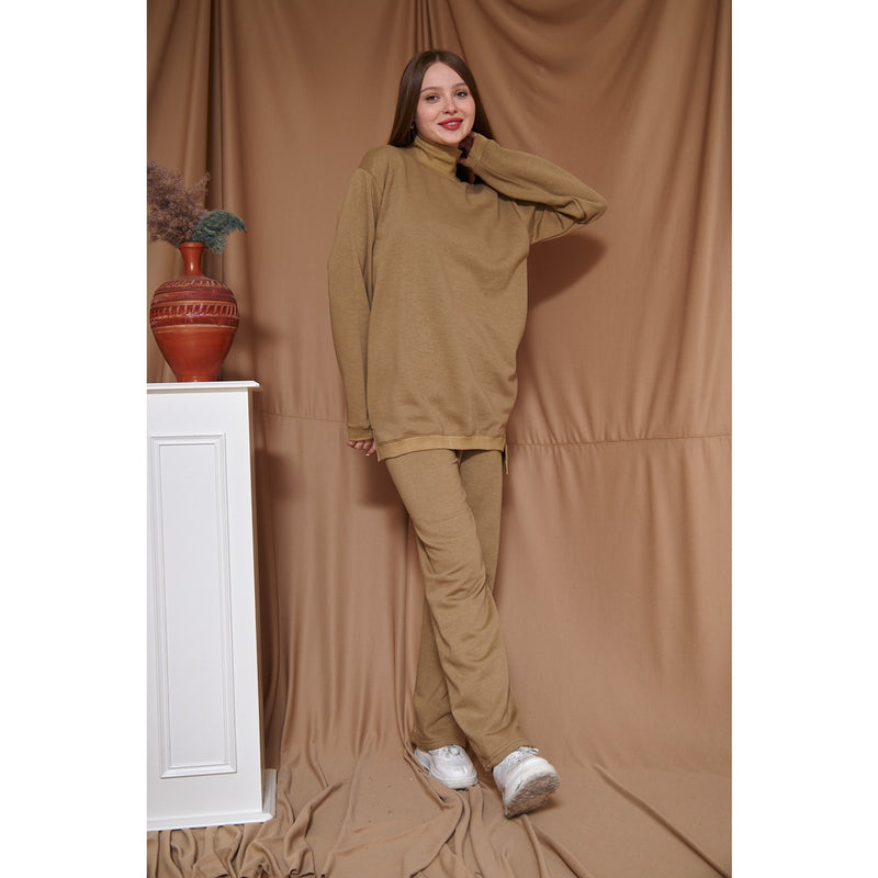 Khaki Oversized Co-Ord Set | Montivo Pakistan