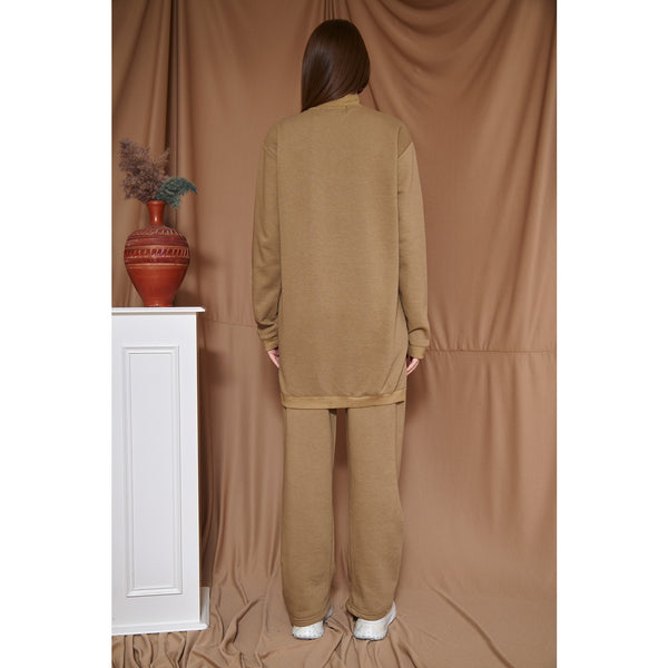 Khaki Oversized Co-Ord Set | Montivo Pakistan
