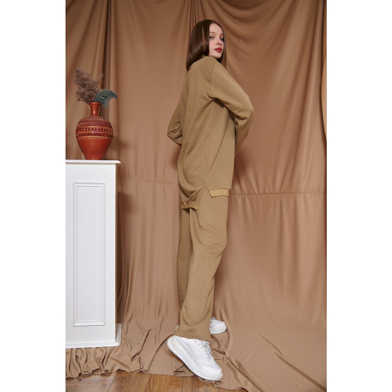 Khaki Oversized Co-Ord Set | Montivo Pakistan