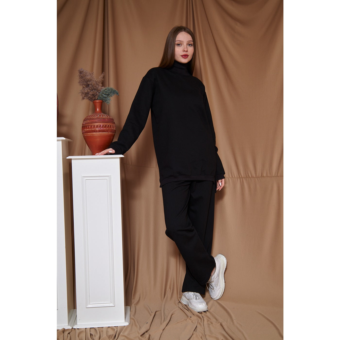 Black Oversized Co-Ord Set | Montivo Pakistan