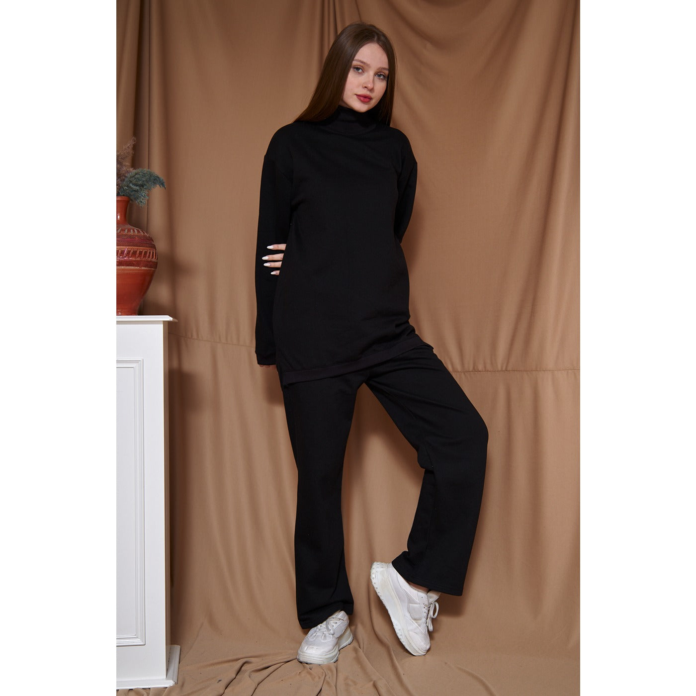 Black Oversized Co-Ord Set | Montivo Pakistan