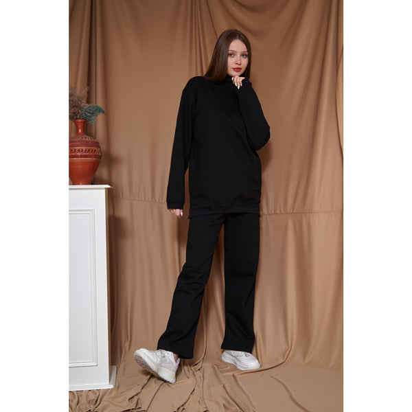 Black Oversized Co-Ord Set | Montivo Pakistan