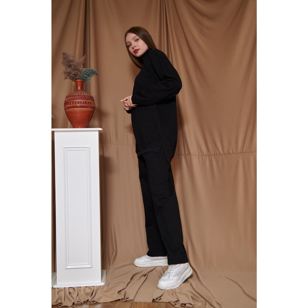 Black Oversized Co-Ord Set | Montivo Pakistan