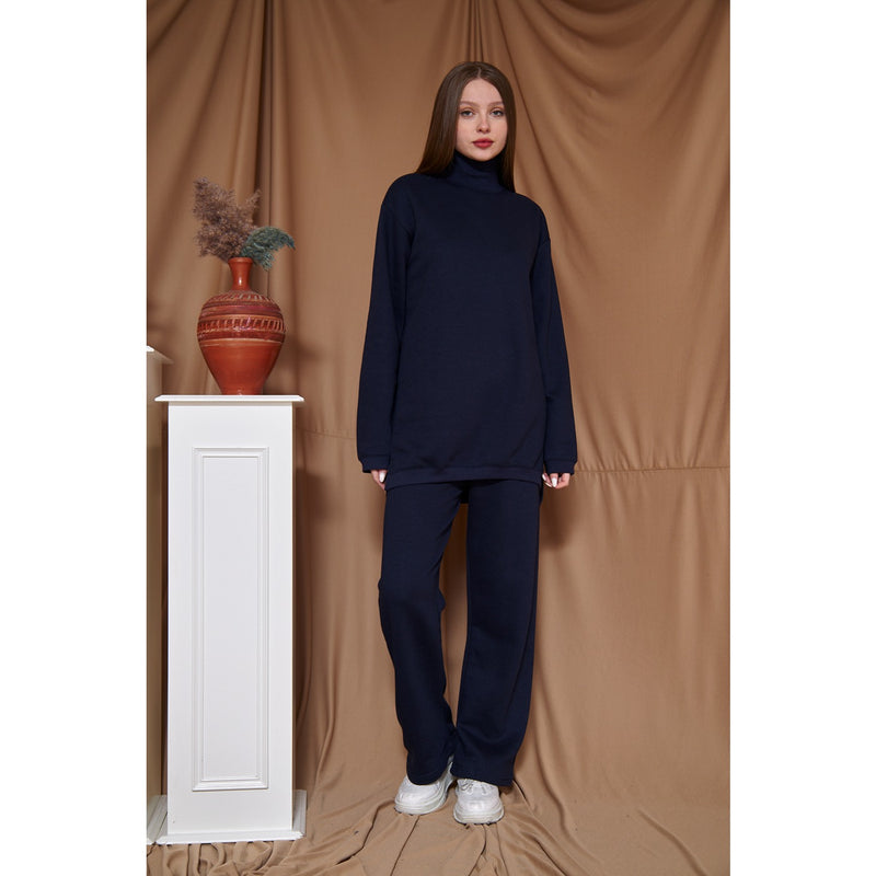 Navy Blue Oversized Co-Ord Set | Montivo Pakistan