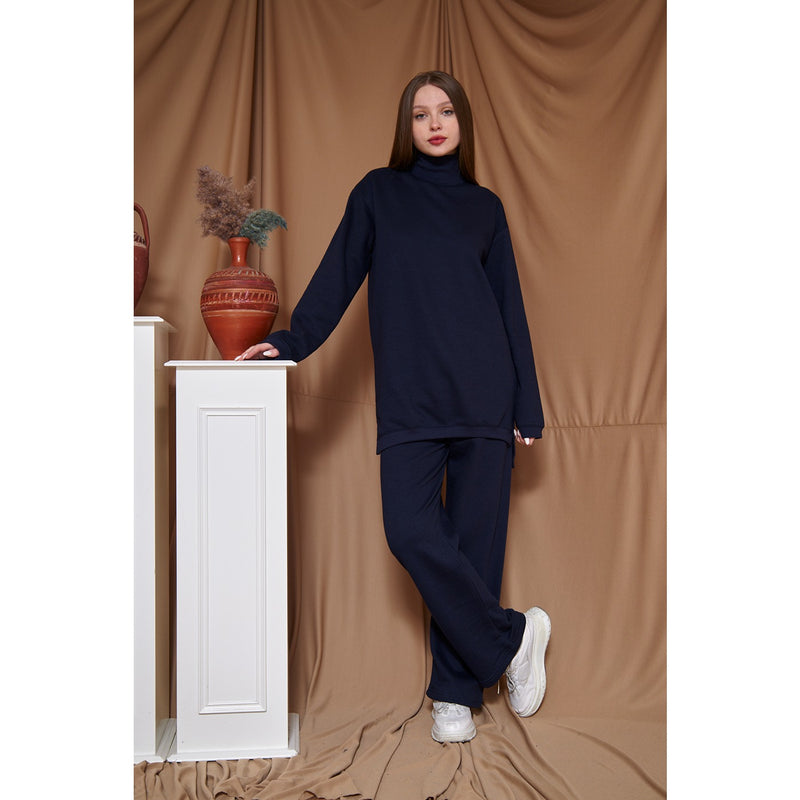 Navy Blue Oversized Co-Ord Set | Montivo Pakistan