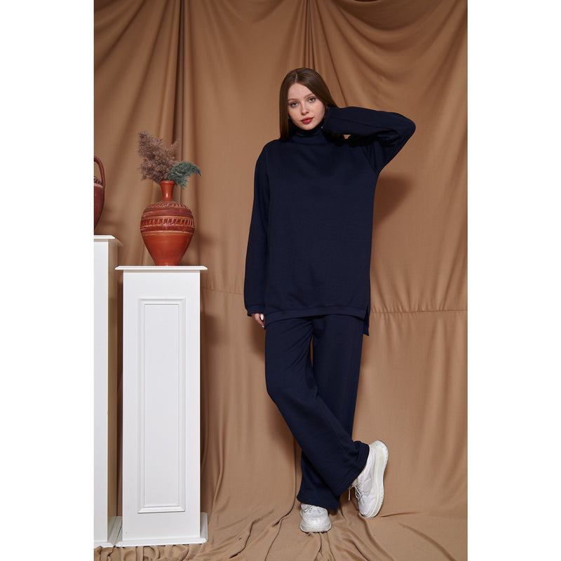 Navy Blue Oversized Co-Ord Set | Montivo Pakistan