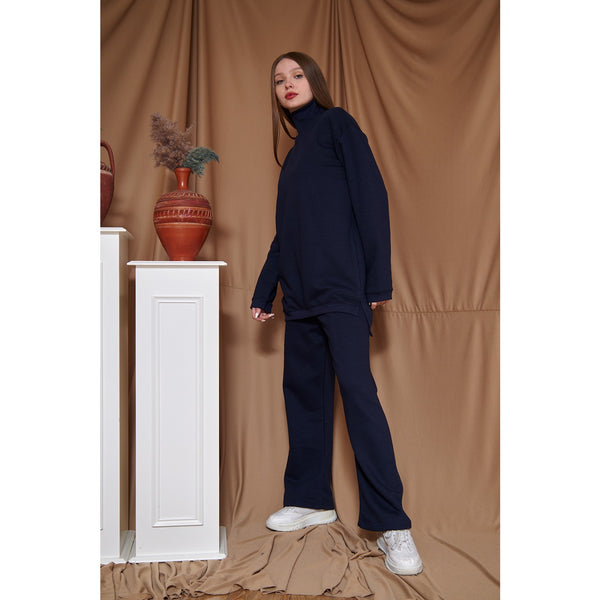 Navy Blue Oversized Co-Ord Set | Montivo Pakistan