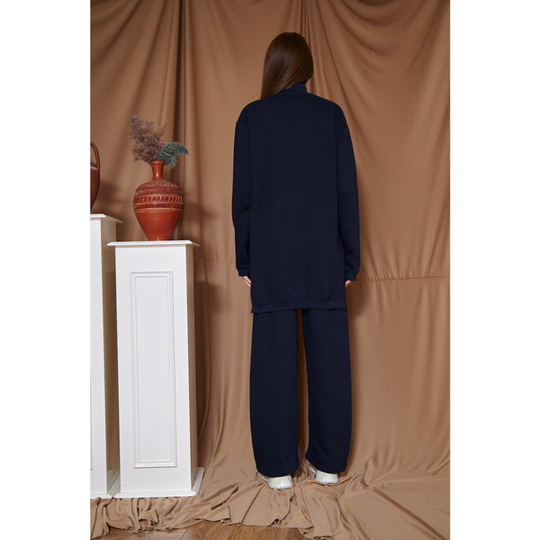 Navy Blue Oversized Co-Ord Set | Montivo Pakistan