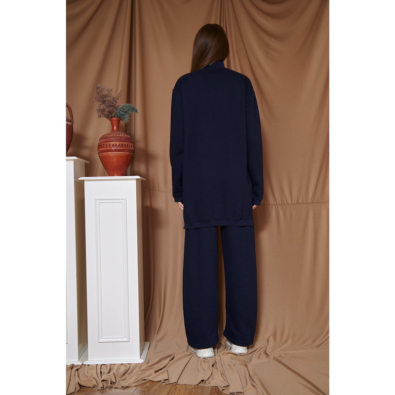Navy Blue Oversized Co-Ord Set | Montivo Pakistan