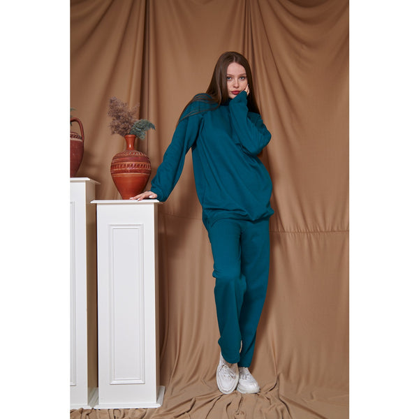 Teal Blue Oversized Co-Ord Set | Montivo Pakistan