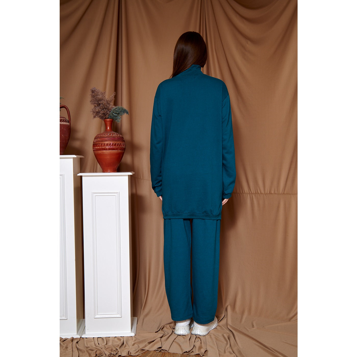 Teal Blue Oversized Co-Ord Set | Montivo Pakistan