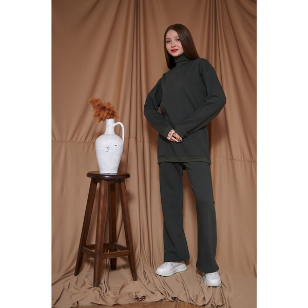 Dark Green Oversized Co-Ord Set | Montivo Pakistan