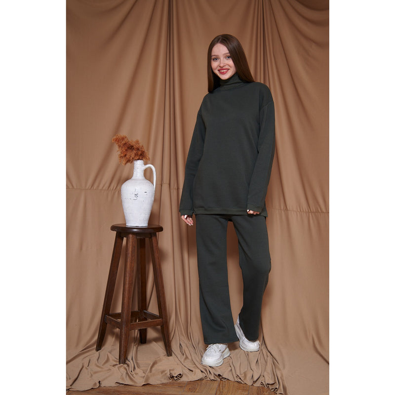 Dark Green Oversized Co-Ord Set | Montivo Pakistan