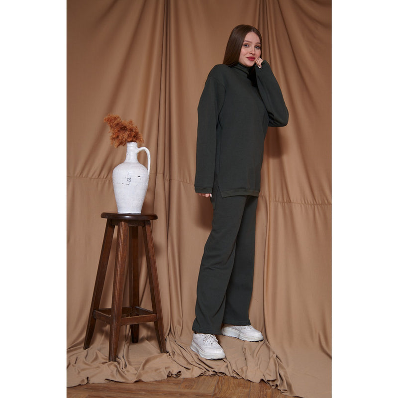 Dark Green Oversized Co-Ord Set | Montivo Pakistan