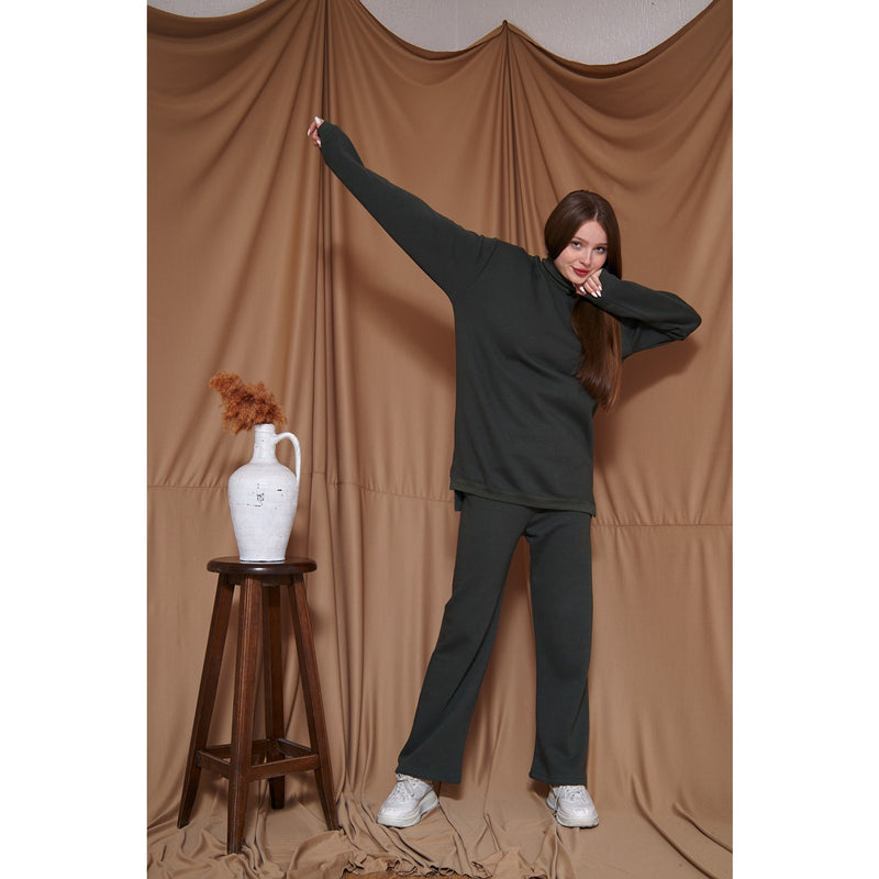 Dark Green Oversized Co-Ord Set | Montivo Pakistan