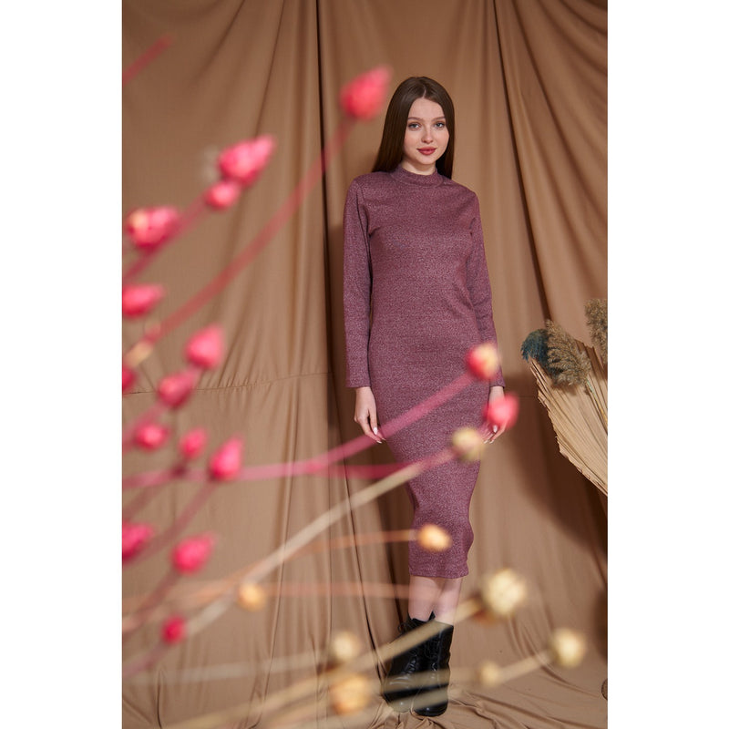 Rose Melange Long Dress | Montivo Pakistan