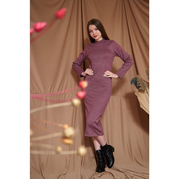 Rose Melange Long Dress | Montivo Pakistan