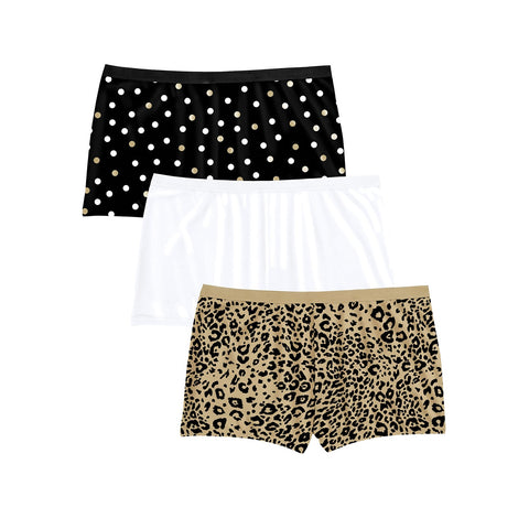 (Plus Size) Pack Of 3 Women's boyshort Panty Underwear | Montivo Pakistan