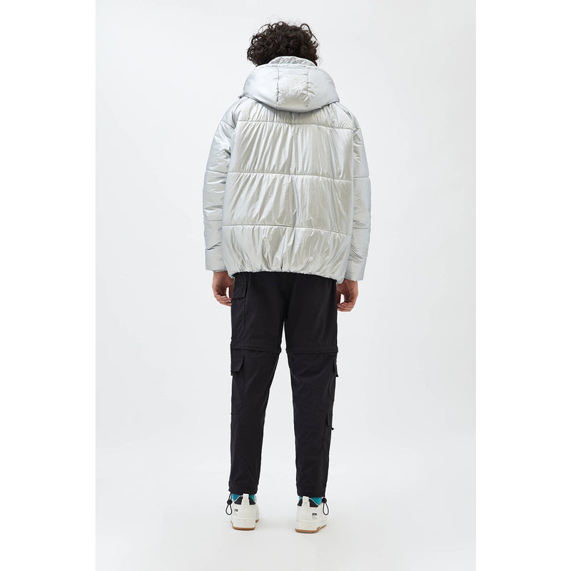 Silver Shinny Reflective Hooded Jacket | Montivo Pakistan