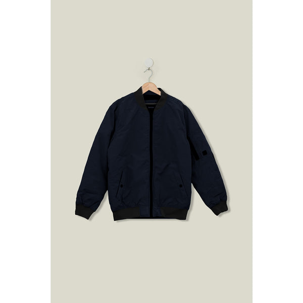 Navy Bomber Jacket With Zip | Montivo Pakistan