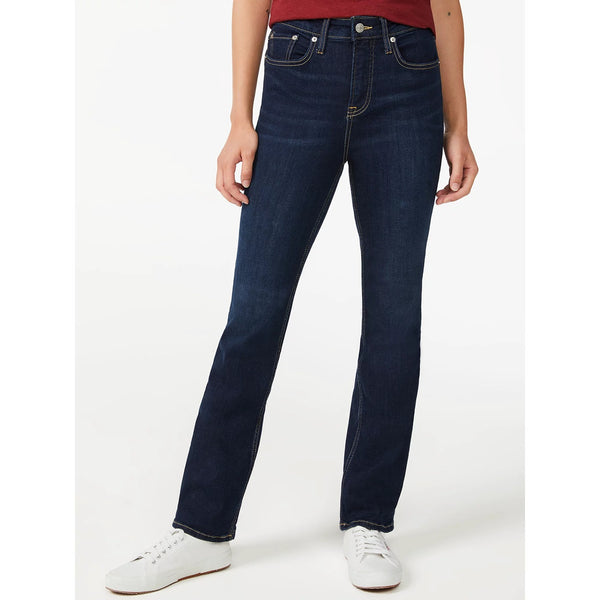 FA High Rise Boot Cut Dark Jeans | Montivo Pakistan