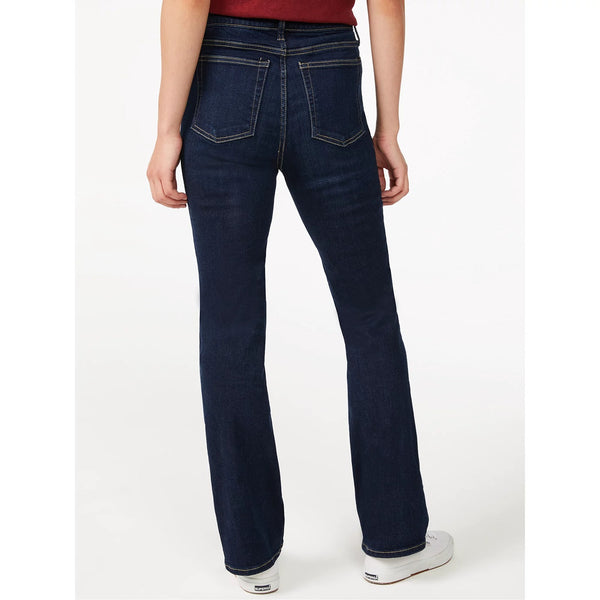 FA High Rise Boot Cut Dark Jeans | Montivo Pakistan