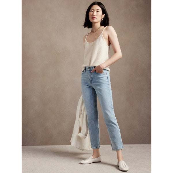 BR High Rise Blue Straight Jeans | Montivo Pakistan