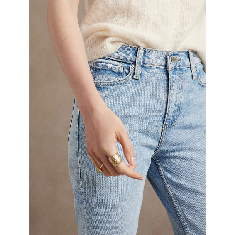 BR High Rise Blue Straight Jeans | Montivo Pakistan
