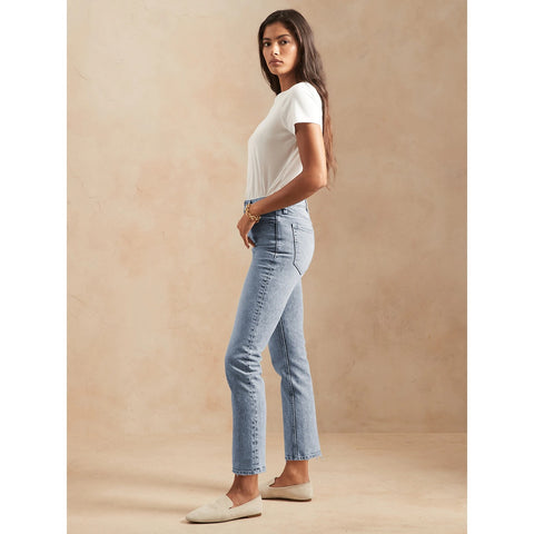 BR High Rise Blue Straight Jeans | Montivo Pakistan