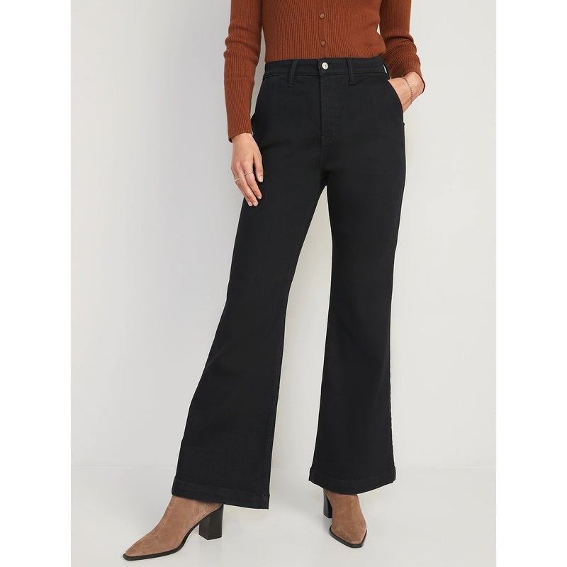 ON Black High Waisted Boot Cut Jeans | Montivo Pakistan