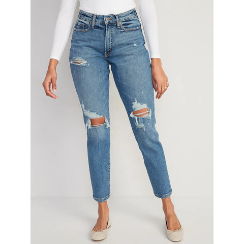 ON High Waist Curvy Ripped Jeans | Montivo Pakistan