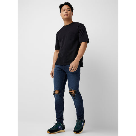 JJ Ripped-Knee Tapered fit Jeans | Montivo Pakistan