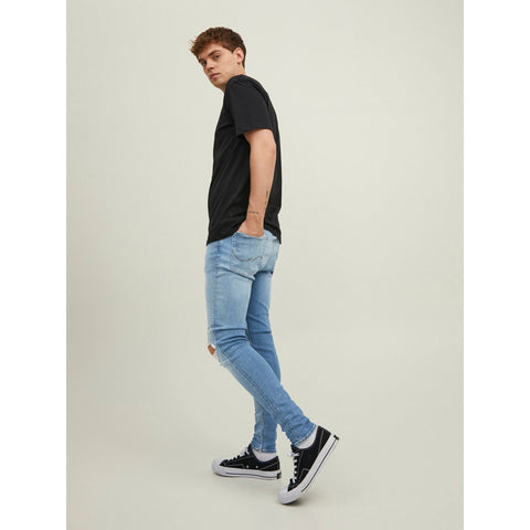 JJ Light Blue Ripped Jeans | Montivo Pakistan