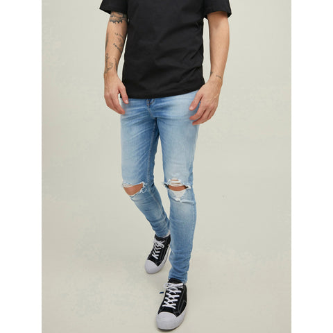 JJ Light Blue Ripped Jeans | Montivo Pakistan