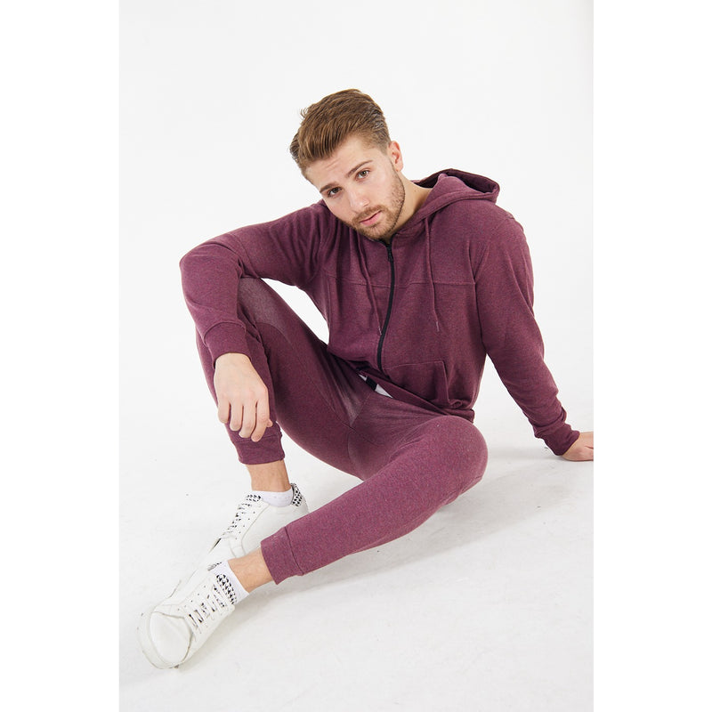 Burgundy Zipper Tracksuit | Montivo Pakistan