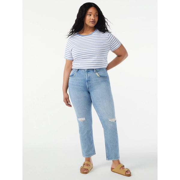 FA 90's Straight Ripped Jeans | Montivo Pakistan
