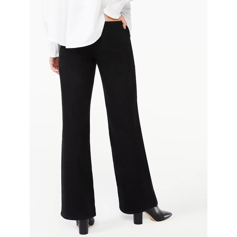 FA Full Wide Straight Black Jeans | Montivo Pakistan