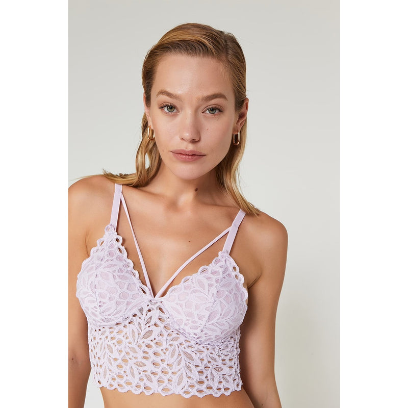 Lacy Lilac Bralette Lingerie Set | Montivo Pakistan