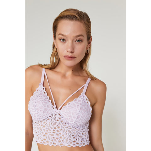 Lacy Lilac Bralette Lingerie Set | Montivo Pakistan