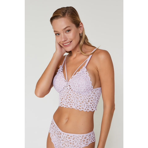 Lacy Lilac Bralette Lingerie Set | Montivo Pakistan