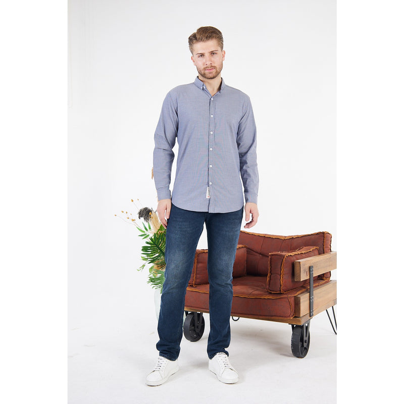 Grey Textured Button Down Shirt | Montivo Pakistan