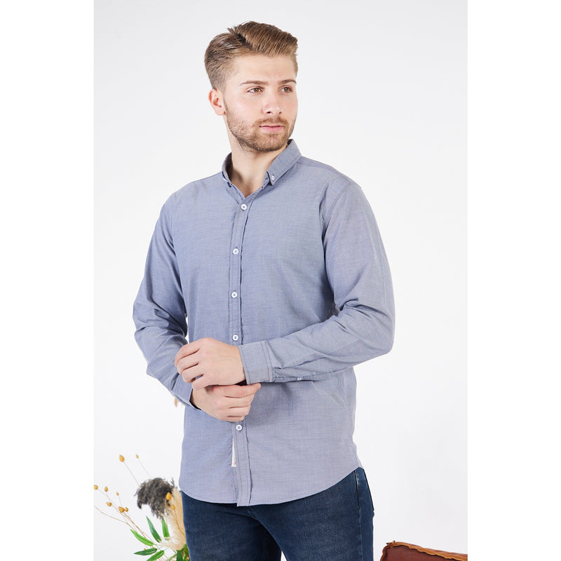Grey Textured Button Down Shirt | Montivo Pakistan